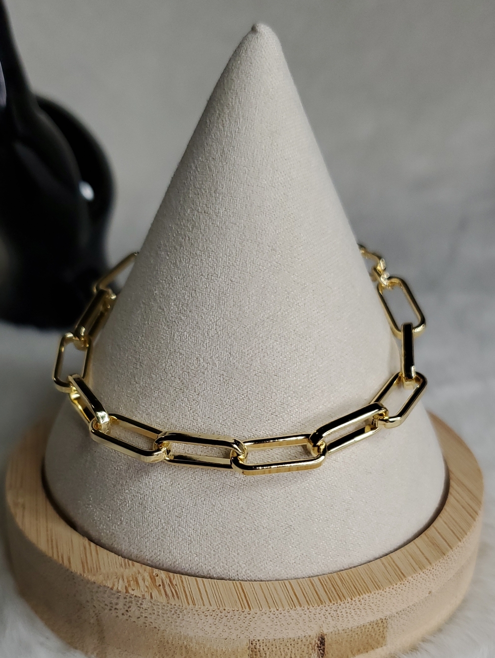 Fashion Jewelry Gold Rectangular Link Bracelet - Women Jewelry